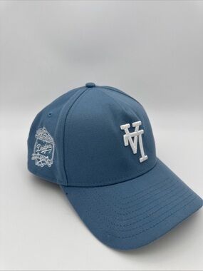 New Era LA Dodgers 9FORTY A Frame 40th Anniversary Upside Down Logo Sky Blue